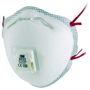 MASCARILLA FFP3 CON VÁLVULA 8833. 10 UDS