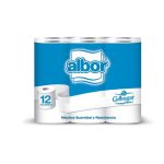 Papel higiénico doble capa ALBOR 12 rollos