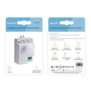 Detector de movimiento microondas Garza invisible ajustable a 180º | 360º