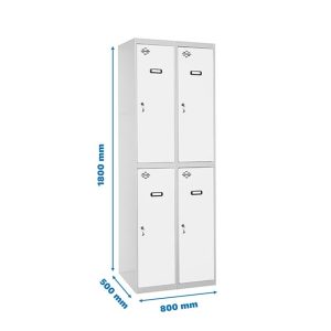 Taquilla met 180x80x50cm GR/BL SIMONRACK