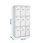 Taquilla met 180x90x50cm GR/BL SIMONRACK