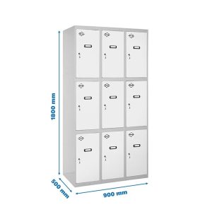 Taquilla met 180x90x50cm GR/BL SIMONRACK