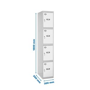 Taquilla met 180x30x50cm GR/BL SIMONRACK