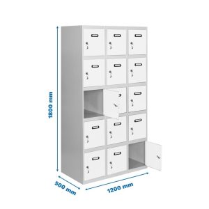 Taquilla met 180x120x50cm GrB SIMONRACK