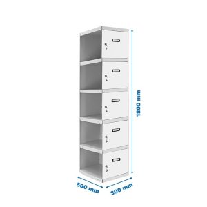 Taquilla met 180x30x50cm GrB SIMONRACK