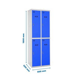 Taquilla met 180x80x50cm GR/AZ SIMONRACK