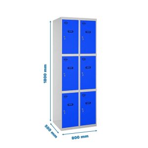 Taquilla met 180x80x50cm GR/AZ SIMONRACK