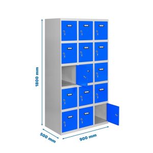 Taquilla met 180x90x50cm GR/AZ SIMONRACK