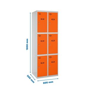 Taquilla met 180x80x50cm GR/NA SIMONRACK