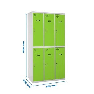 Taquilla met 180x90x50cm GR/VE SIMONRACK
