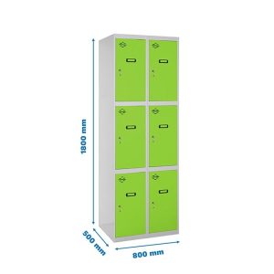 Taquilla met 180x80x50cm GR/VE SIMONRACK