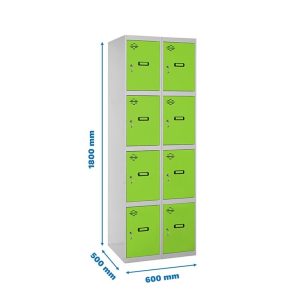 Taquilla met 180x60x50cm GR/VE SIMONRACK