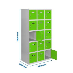 Taquilla met 180x90x50cm GR/VE SIMONRACK