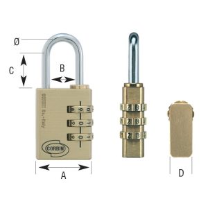 Candado de combinación Kombo Corbin