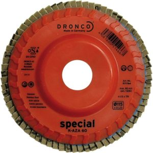 Disco de láminas abrasivas zirconio base plástico plana K-AZA Dronco