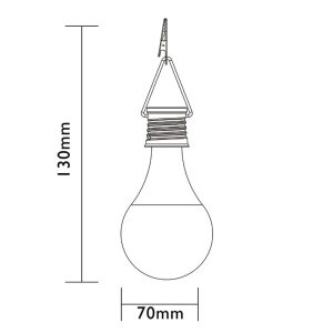 Kit 6 Unidades Bombilla Solar Cristal Luxform