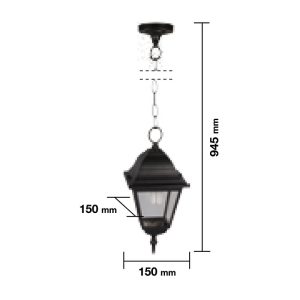 Farola Colgante Colorado Negro Luxform