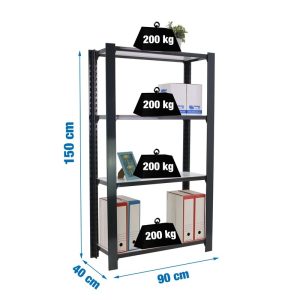 Estantería met 150x90x30cm AnB SIMONRACK