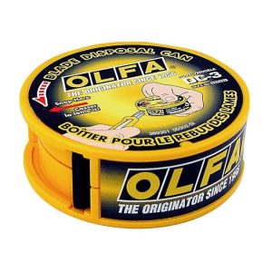 Contenedor para cuchillas usadas con "puerta tambor" DC-3 Olfa