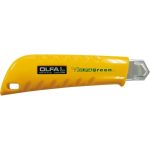 Cúter con bloqueo manual de plástico reciclado L-1/green Olfa