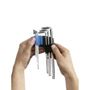 Juego de 9 llaves Allen largas con bola de colores Witte