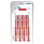 Juegos de destornilladores de precisión WITTRON VDE en blister de plástico Witte