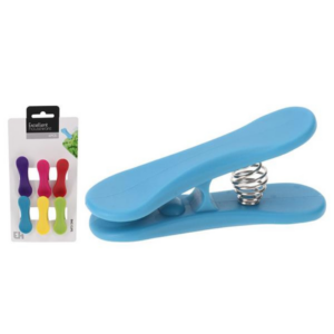 JGO. 6 PINZAS COLOR P/BOLSAS ALIMENTOS