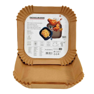 MOLDE PAPEL AIRFRYER CUADRADO 20CM.50UN.