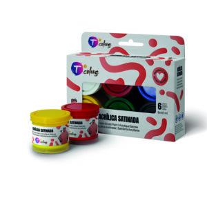 Set pintura acrílica TCOLORS 6 colores 40 ml