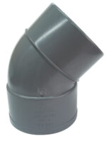 Acc PVC Codo Macho-hembra 110-45º