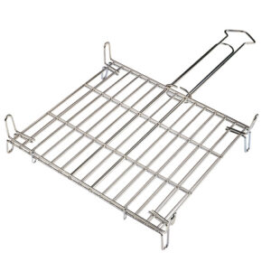 PARRILLA DOBLE ALAMBRE CINC.25X25CM