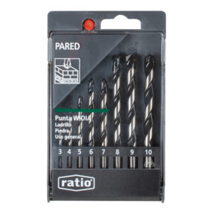 Estuche 8 brocas para pared RATIO estuche