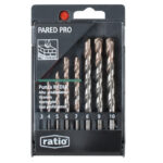 Estuche 8 brocas para pared RATIO Profesional