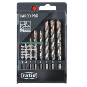 Estuche 8 brocas para pared RATIO Profesional