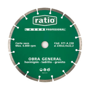 DISCO SEGMEN.OBRA GENER.115MM.RATIO