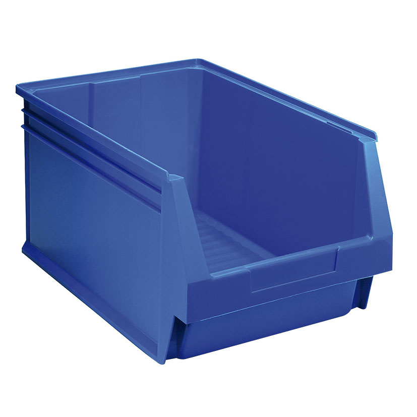 Gaveta apilable Tayg azul de polipropileno en caja completa - Imagen 3