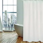 CORTINA BAÑO POLIESTER 180X200CM.BLANCO