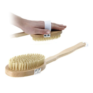 Esponja Baño Cepillo Baño Mango Madera