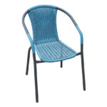 Silla Apilable Acero/fibra Basic Azul