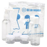 Kit de Viaje Bolsa 3 Frascos+3 Botes