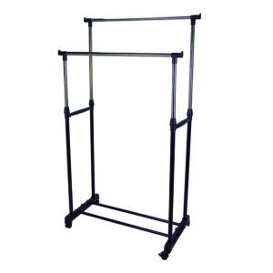 PERCHERO DOBLE BARRA 43X80XH.90a160 CM.