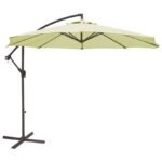 Parasol lateral de alumnio con toldo de 3 m
