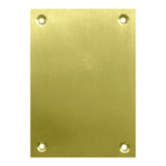 Placa Ciega 2 Unidades 80X80 mm Latón Pulido