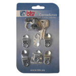 Set Cerraduras Buzones Btv Cromado