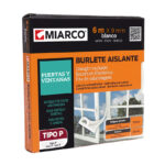 Burlete Caucho Tipo P 9 mm X 6 m Blanco