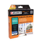 Burlete Universal 9 mm X 6 m Blanco