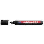 Marcador Perm Edding 300 Negro Cja 10u