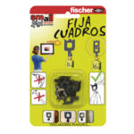 FIJA CUADROS 8K NEGRO 8 UDS. FISCHER