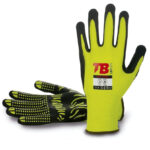 Guante Nitrilo/algod Amarillo/negro T/8