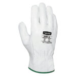 Guante Piel Flor Color Blanco Talla 8